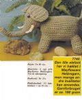 Klik her for at se flere billeder og f mere information om varen:  Fj 23-89-44 Mønster: Hækl en Elefant 20cm *org*