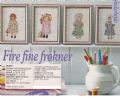 Klik her for at se flere billeder og f� mere information om varen:&nbsp; Hv 20-00-67: Mønster: Brodere 4 dukkebilleder 11x13cm *org*