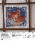 Klik her for at se flere billeder og f� mere information om varen:&nbsp; Hv 04-03-48: Mønster: Brodere Lille killing 16x16cm *org*