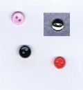 Klik her for at se flere billeder og f mere information om varen:  1405 - Knapper Micro, Micro - 6mm - KUN gul tilbage