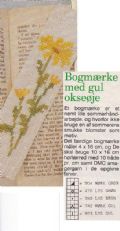 Klik her for at se flere billeder og f� mere information om varen:&nbsp; Hm 30-91-xx: Mønster: Brodere bogmærke m. blomst *org*