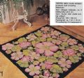 Klik her for at se flere billeder og f� mere information om varen:&nbsp; Hv 17-79-31: Mønster: Tæppe med vilde roser 112x116cm *org*