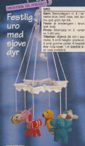 Klik her for at se flere billeder og f� mere information om varen:&nbsp; Hv 12-94-70: Mønster: Strik Uro med 6 dyr *org*