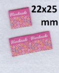 Klik her for at se flere billeder og f� mere information om varen:&nbsp; 2225 Mærke: *Handmade* (dobbelt) 22x25mm - 1stk. 