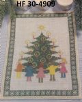 Klik her for at se flere billeder og f mere information om varen:  Fe 39-xx-43:(2) Mønster: Brodere Juleophæng/Juletræ -15x20cm *org*