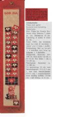 Klik her for at se flere billeder og f mere information om varen:  Hv 45-76-55: Mønster: Julekalender med pakker 14x88cm *org*