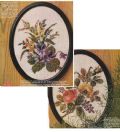 Klik her for at se flere billeder og f mere information om varen:  Fe 03-xx-90: Mønster: Brodere 2 Oval bill. blomster 22x28cm *org*