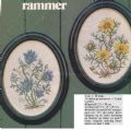 Klik her for at se flere billeder og f mere information om varen:  Fe 34-xx-48: Mønster: Brodere 2 Oval bill. blomster 15x20cm *org*