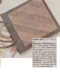 Klik her for at se flere billeder og f mere information om varen:  Ao 01-86-56: Mønster: Kniplet stykke til taske mm. *org*